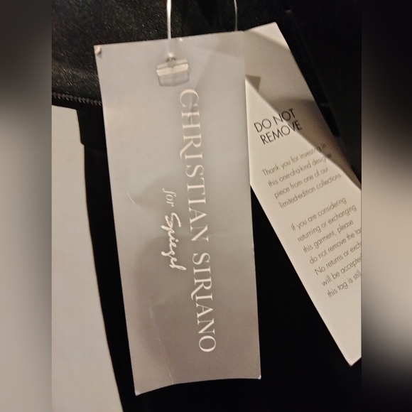 NWT Christian Siriano black mini dress - Picture 5 of 10